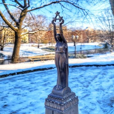 Miniature copy of the Freedom Monument (Brīvības piemineklis)